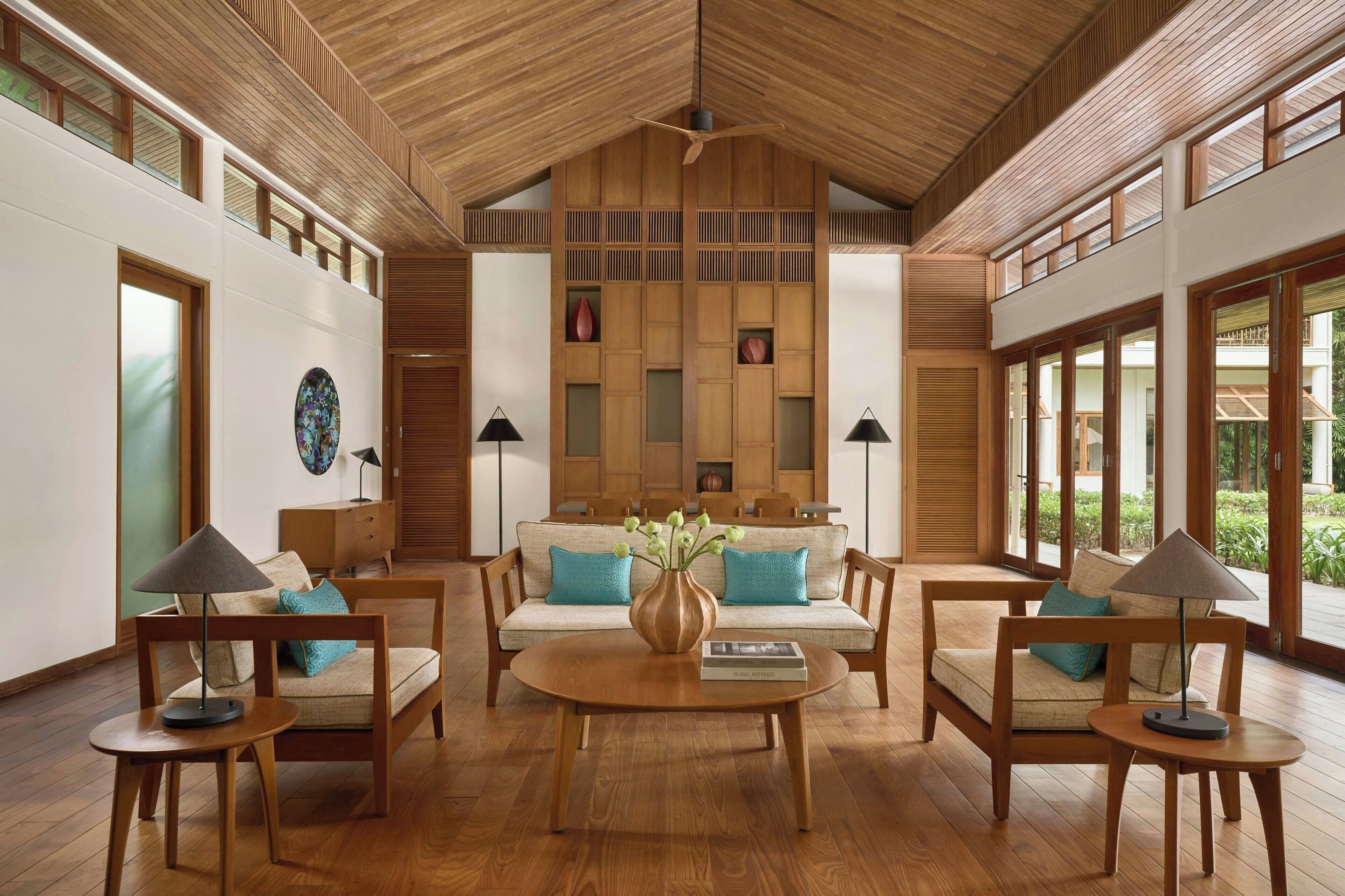 Villa, 4 Bedrooms, Private Pool, River View (Private Pool) | Living room | Flat-screen TV