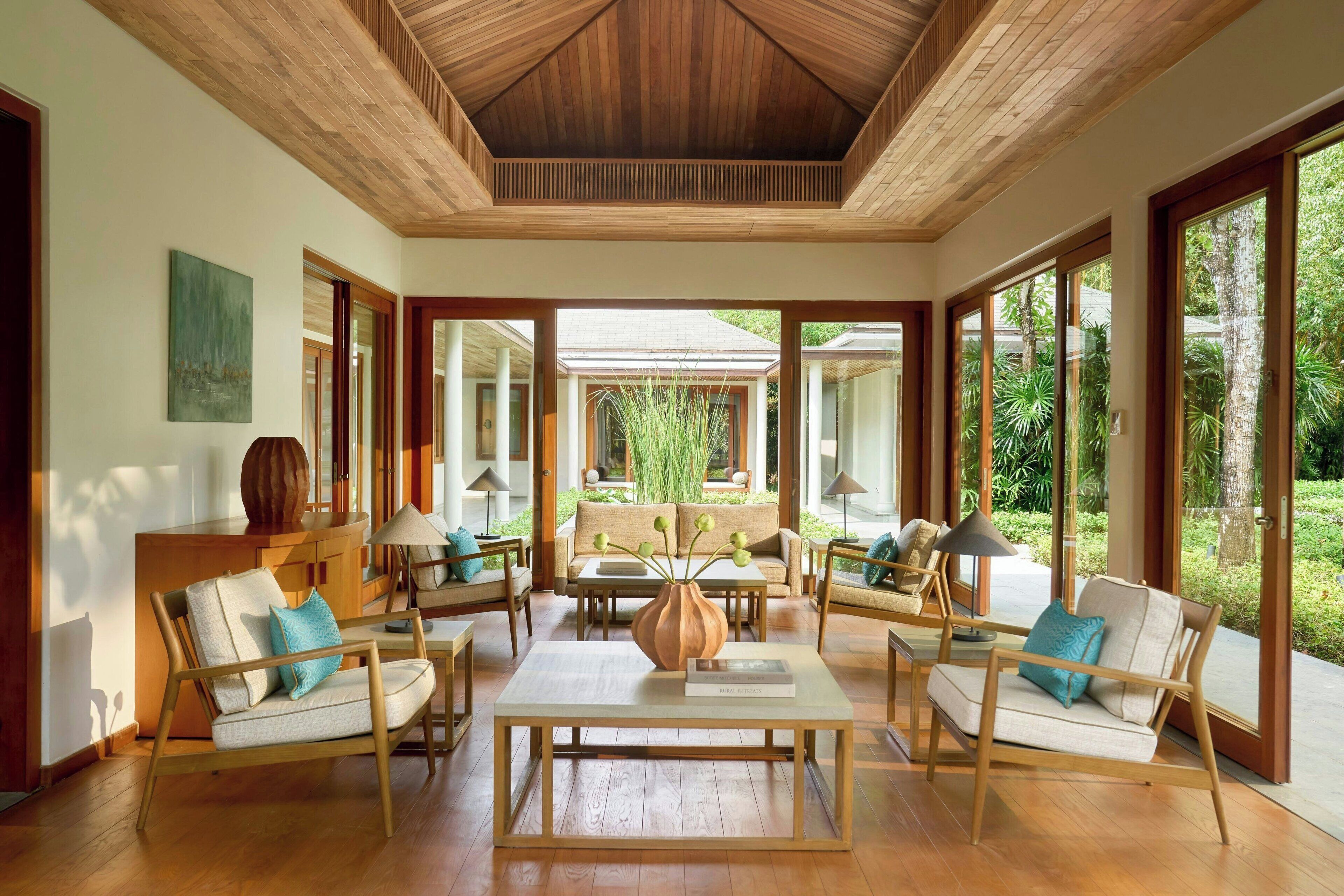 Villa, 5 Bedrooms, River View (Private Pool) | Living area | Flat-screen TV