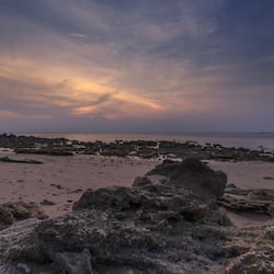 On the beach