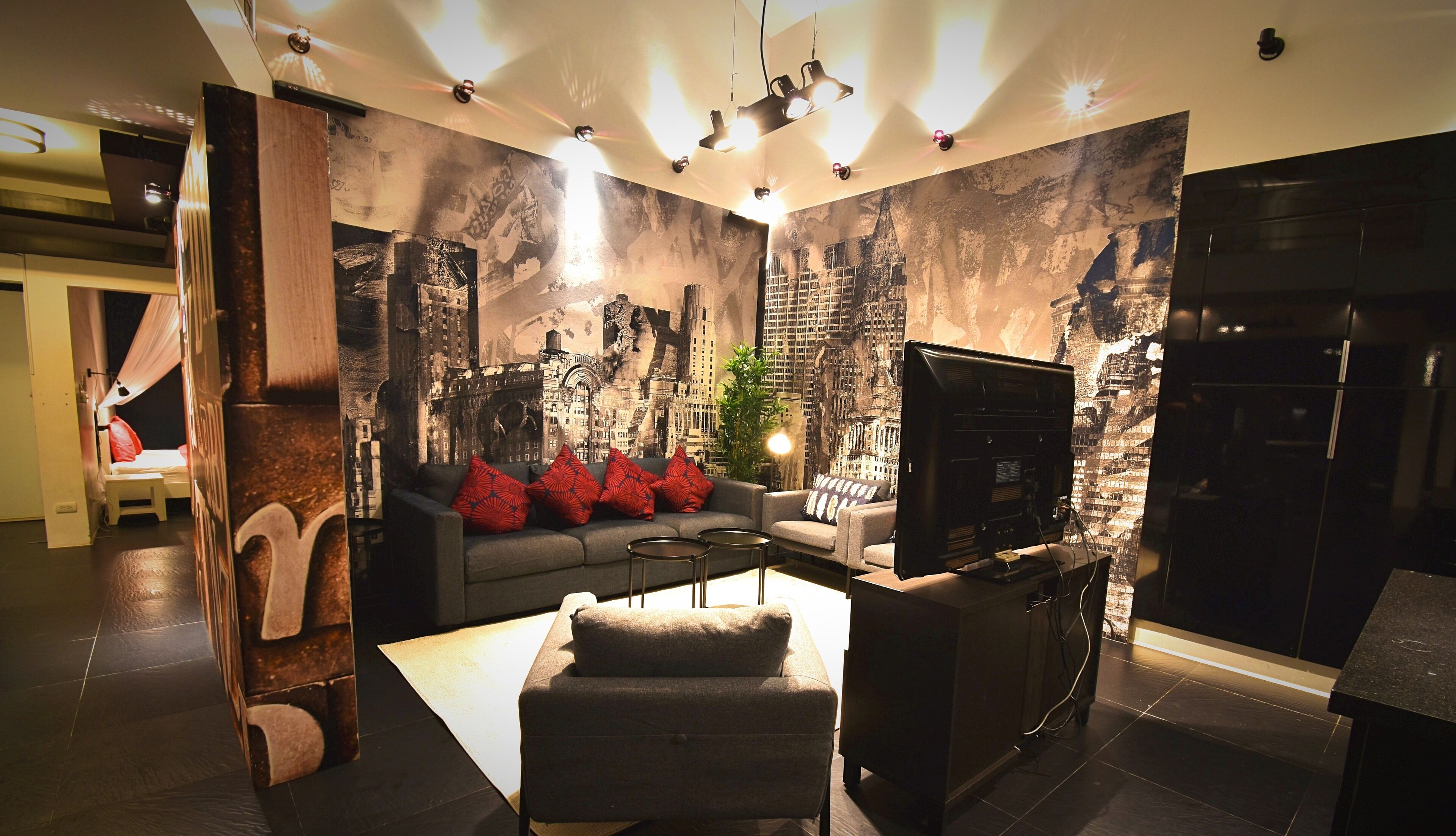 exclusive villa, 4 bedrooms, pool access, poolside | living room | flat-screen tv, dvd player