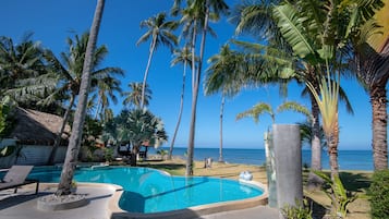 Exclusive Villa, 5 Bedrooms, Pool Access, Beachfront | Terrace/patio