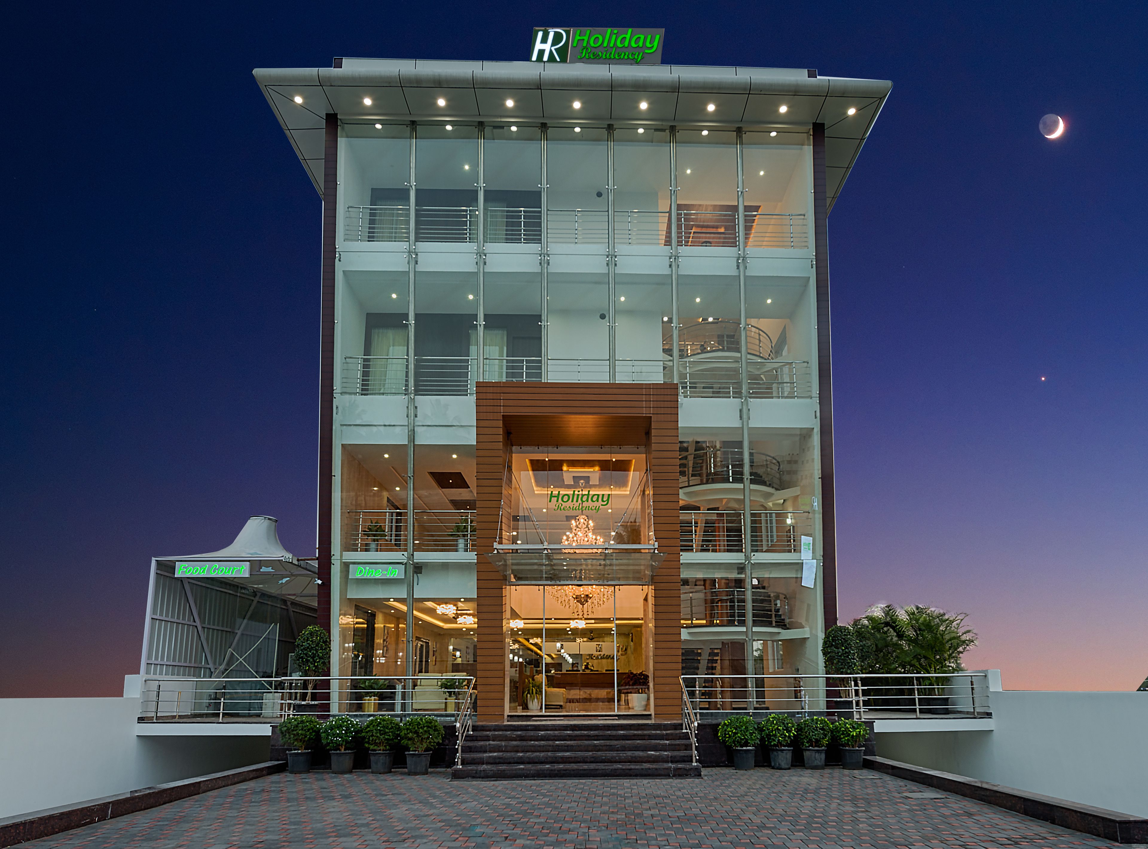 Front of property - evening/night