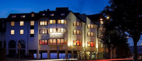 Front of property – evening/night