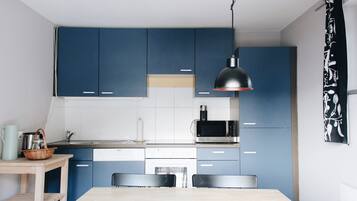 Classic-Apartment, 1 Schlafzimmer, Gartenblick, zum Garten hin | Eigene Küche | Kühlschrank, Mikrowelle, Geschirrspüler