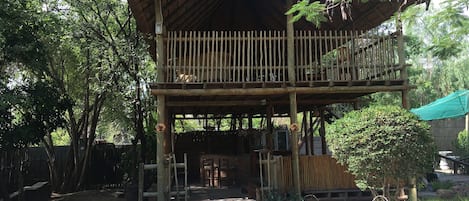 Luxury Chalet, Kitchenette, Garden View | Terrace/patio