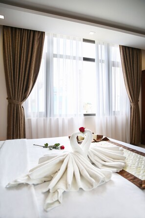 Minibar, skrivbord, ljudisolering och gratis wi-fi