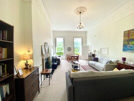 Family Apartment, 1 Bedroom, Kitchen, Ground Floor | Living area | Flat-screen TV