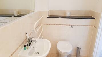 Executive Apartment, 2 Bedrooms, Kitchen | Bathroom | Combined shower/bathtub, free toiletries, hair dryer, towels