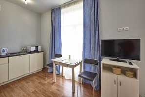 Superior Studio | Premium bedding, blackout drapes, soundproofing, iron/ironing board - Apartments City Krasnodar (Krasnodar)
