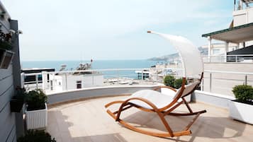 Deluxe Suite, Terrace, Sea View | Terrace/patio