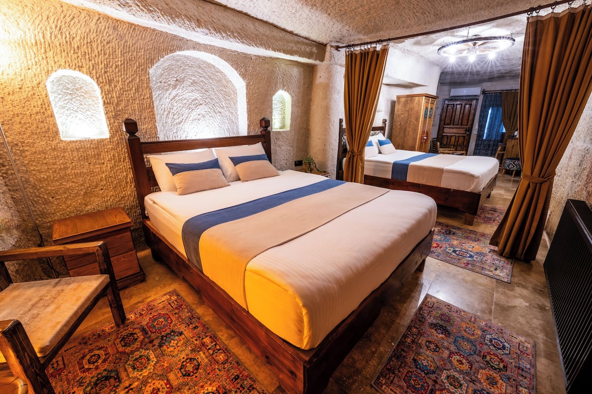 Family King Cave Suite | 6 soveværelser, egyptiske bomuldslagner, premium-sengetøj, dundyner