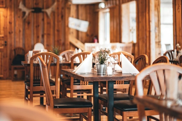 Dinner served, international cuisine