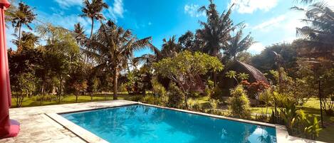 Außenpool, Liegestühle