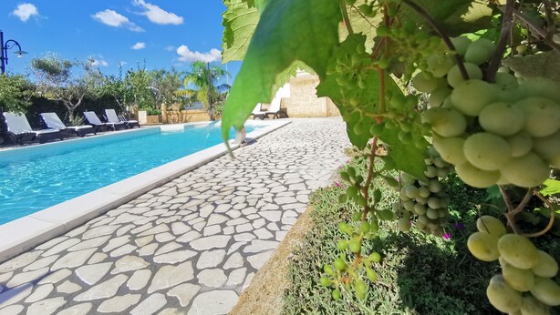 Kolam renang outdoor dan sebuah kolam renang di atap