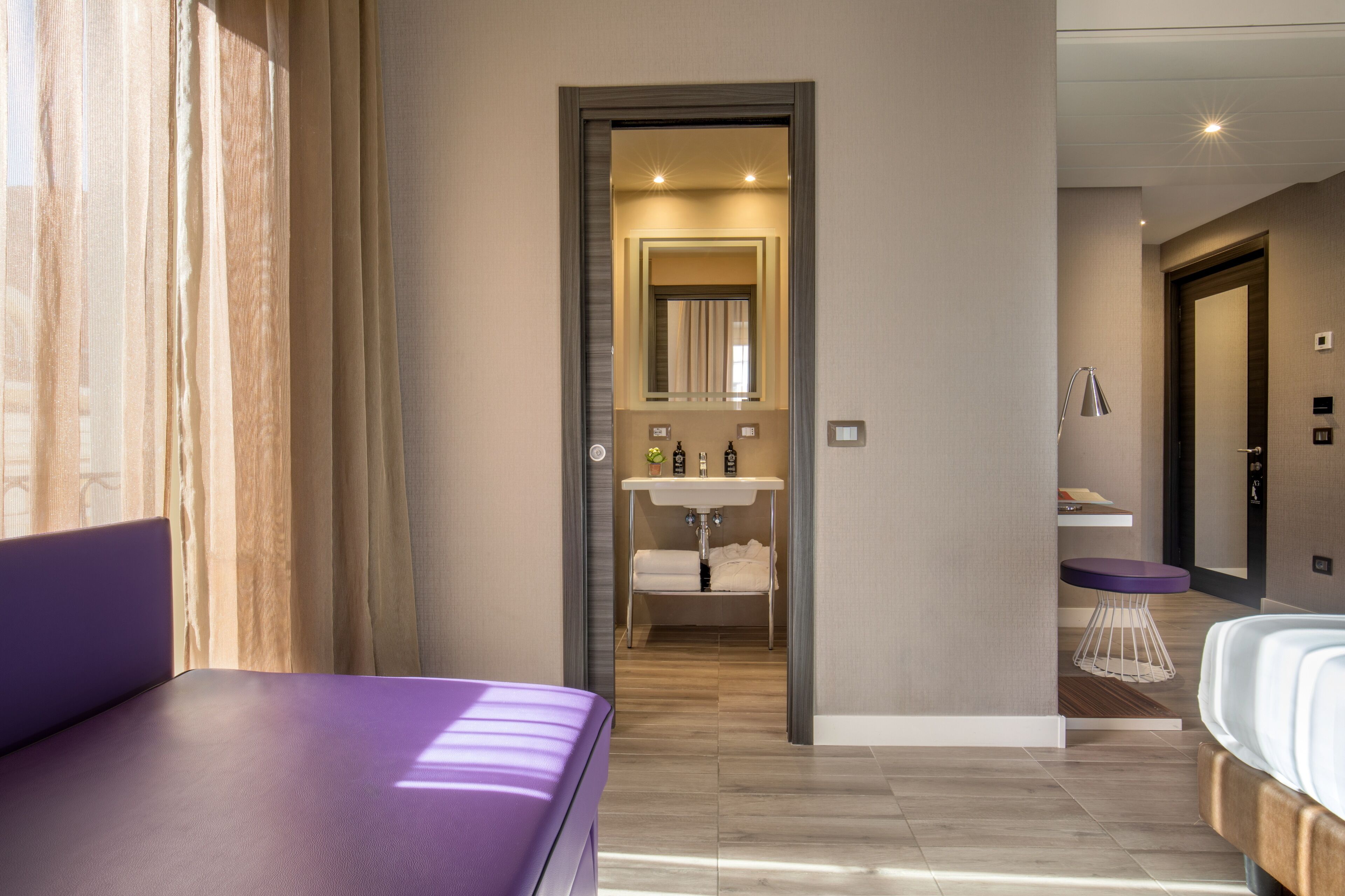 family room | bathroom | shower, eco-friendly toiletries, hair dryer, towels