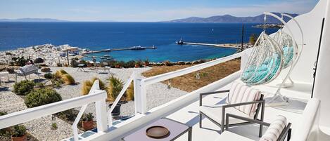 Casa, 2 quartos, vista para o mar | Terraço/pátio