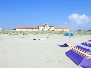 Vlak bij het strand