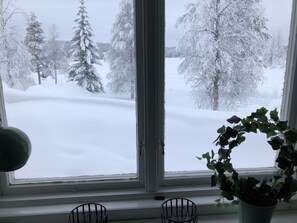 Family Cabin, 2 Bedrooms, Lake View, Lakeside | View from room - Rödvattnet (Bredbyn)