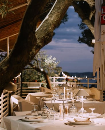 Breakfast, lunch, dinner served; Italian cuisine, ocean views