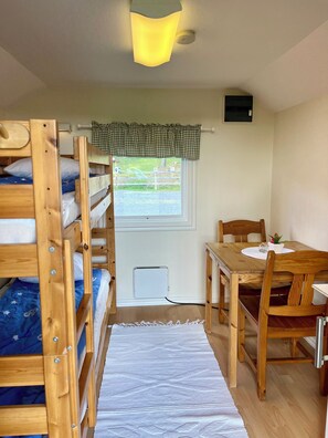 Blackout curtains, iron/ironing board, free WiFi