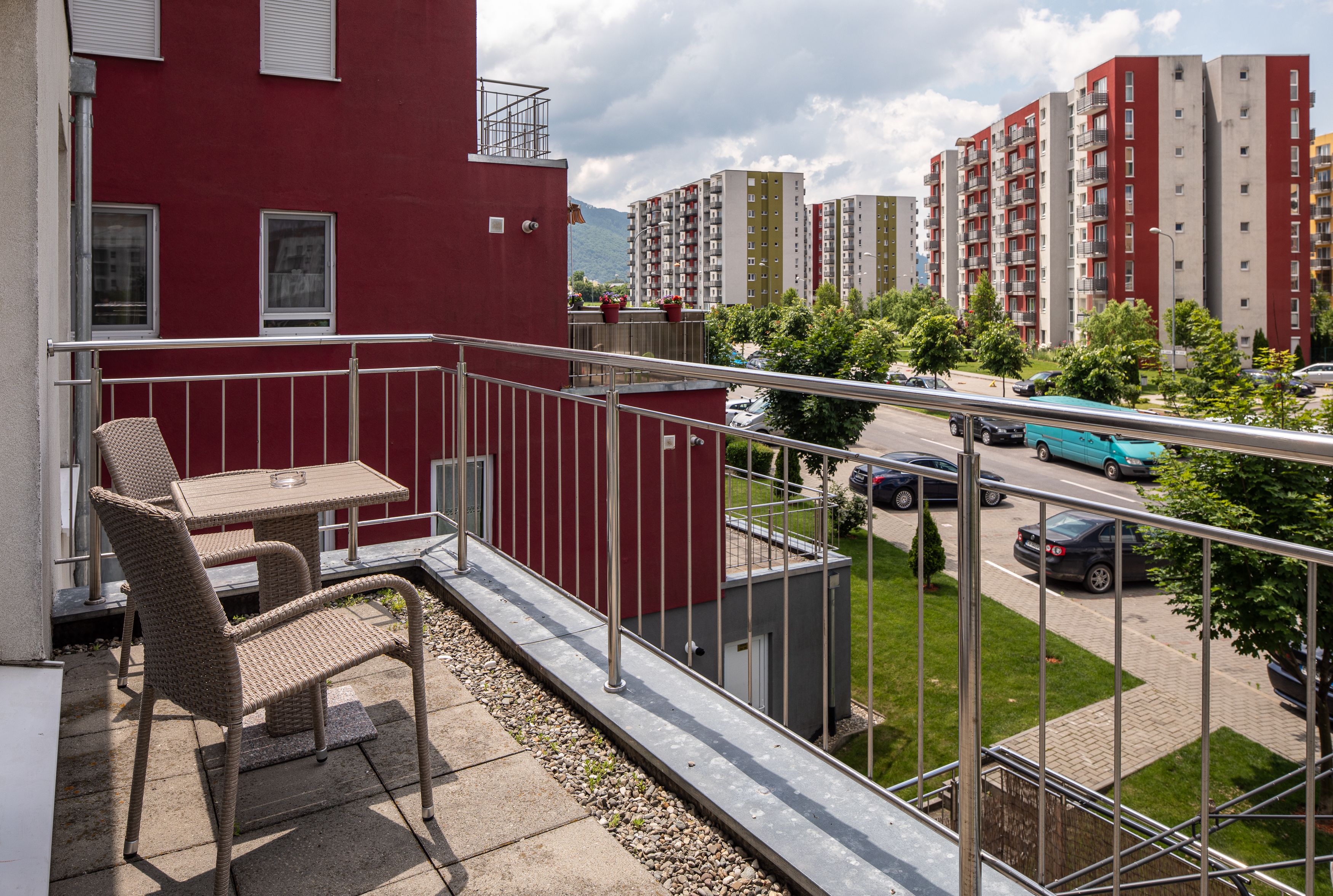 Comfort-Apartment, 2 Schlafzimmer, Balkon | Balkon