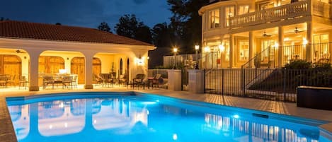 A heated pool