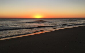 Beach nearby, sun-loungers
