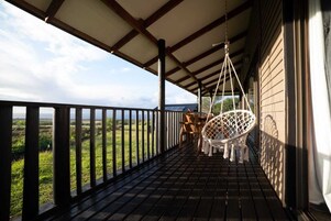 Casa de campo familiar, 2 habitaciones, vistas al mar | Terraza o patio
