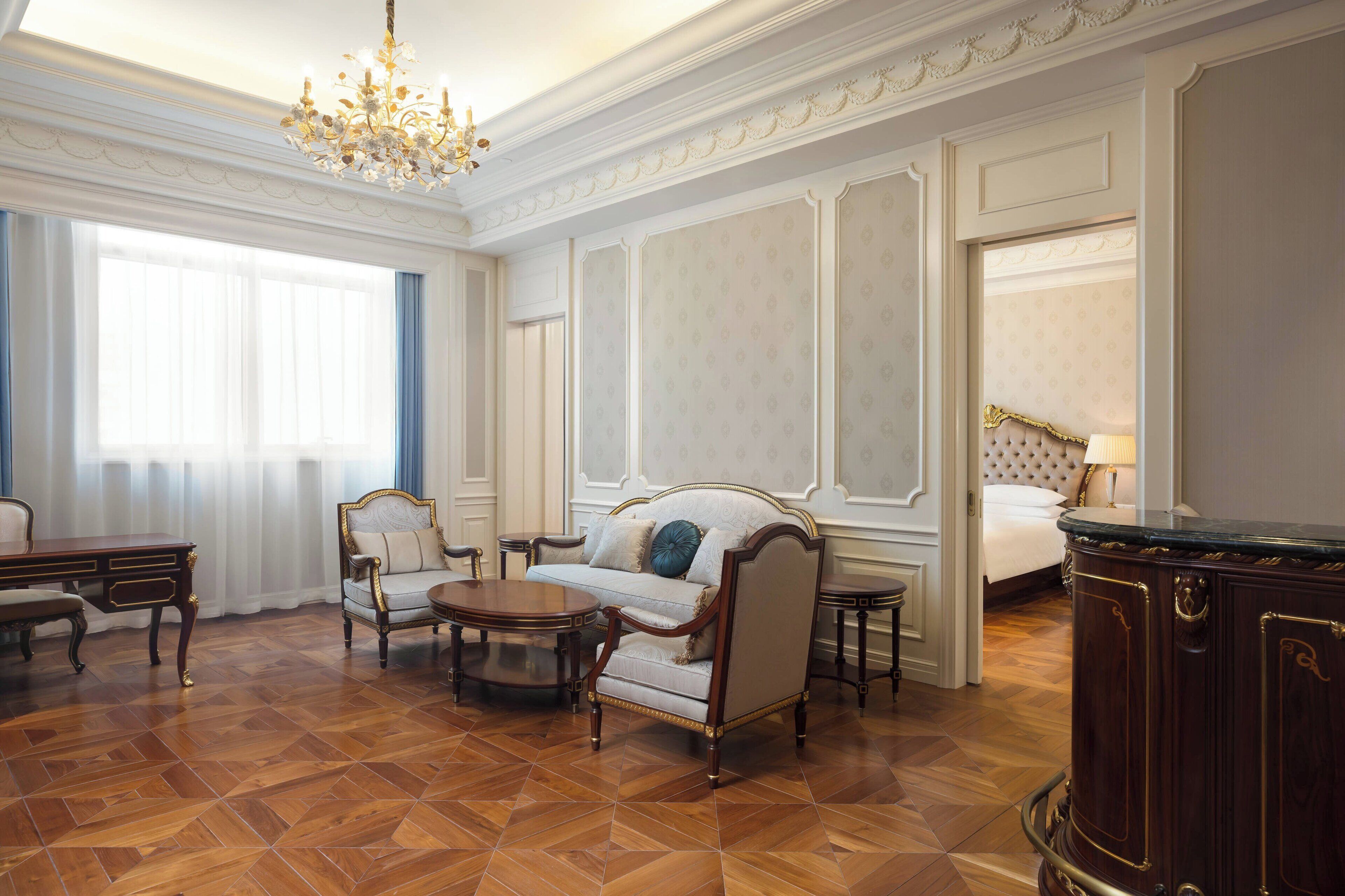 suite, 1 bedroom, city view | living room | lcd tv