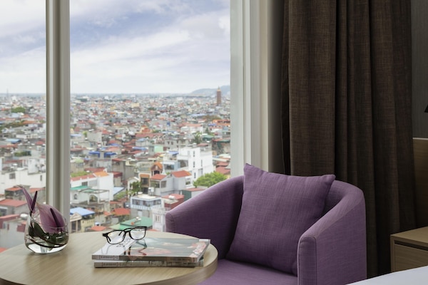 Down duvets, minibar, in-room safe, desk