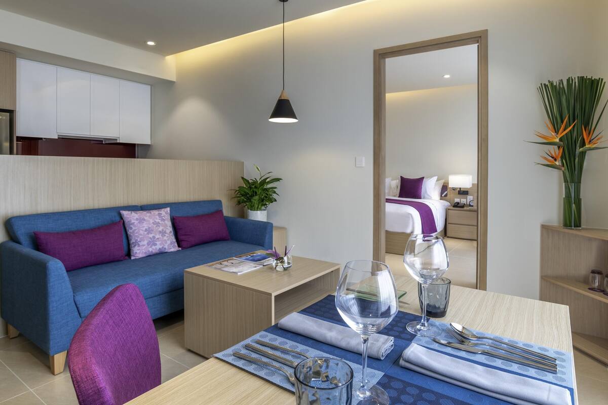 Apartment, 1 Bedroom | Down duvets, minibar, in-room safe, desk