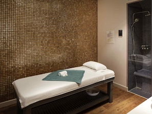 Steam room, body treatments
