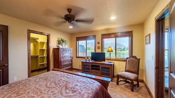 5 bedrooms, iron/ironing board, travel cot, WiFi