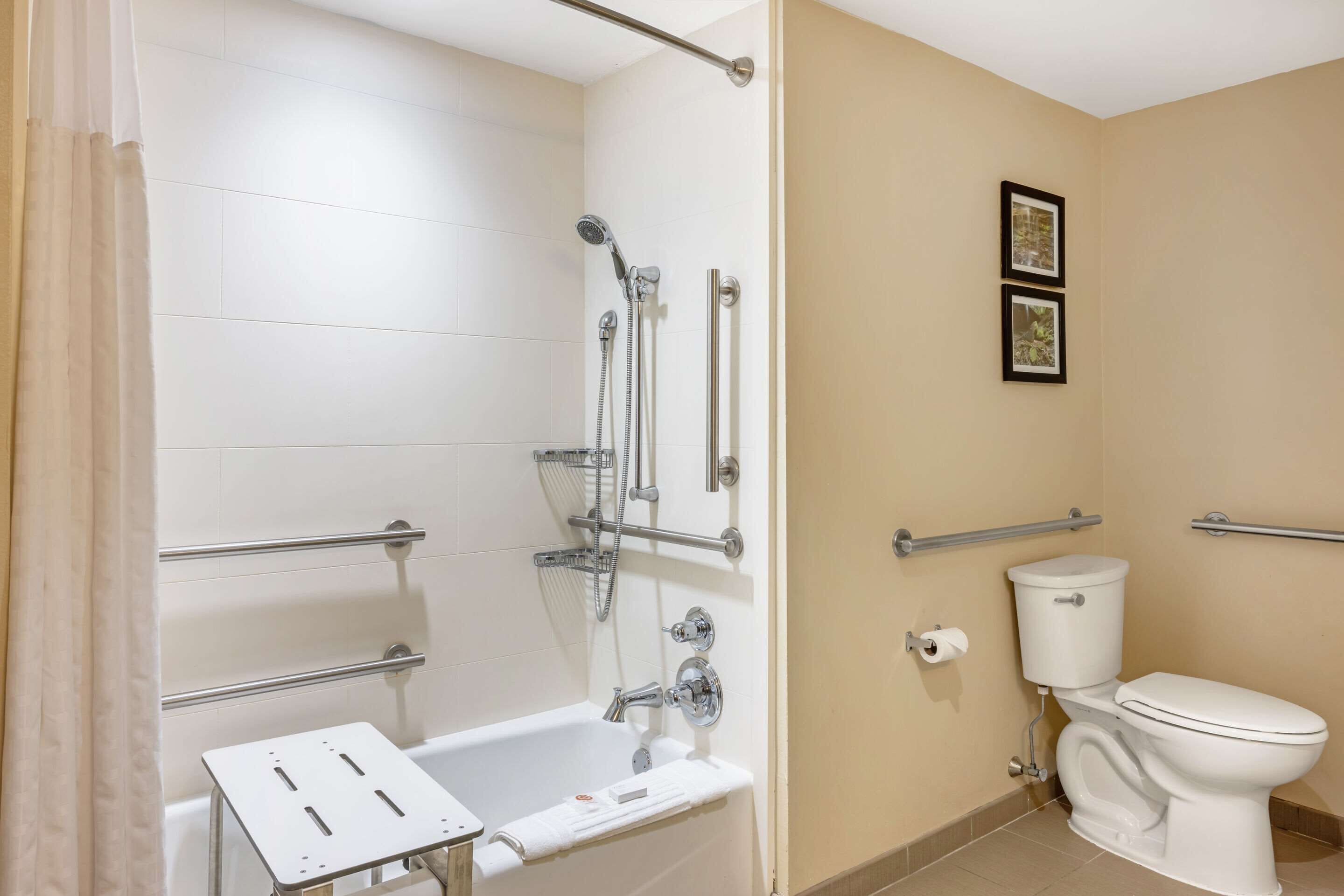 room, 2 queen beds, accessible, non smoking | 1 bedroom, desk, laptop workspace, blackout curtains