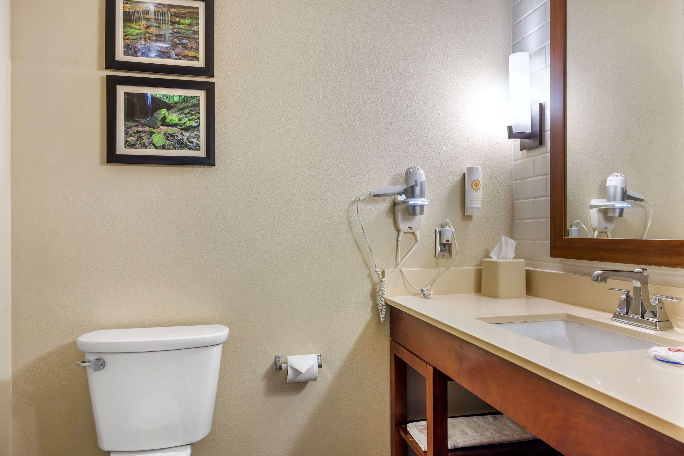 1 bedroom, desk, laptop workspace, blackout curtains