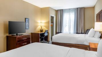 Room, 2 Queen Beds, Accessible, Non Smoking | Desk, laptop workspace, blackout drapes, free WiFi