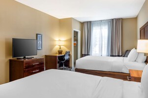 Room, 2 Queen Beds, Accessible, Non Smoking | Desk, laptop workspace, blackout drapes, free WiFi