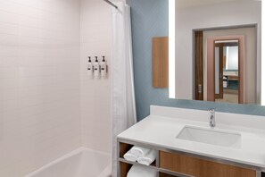 Free toiletries, hair dryer, towels
