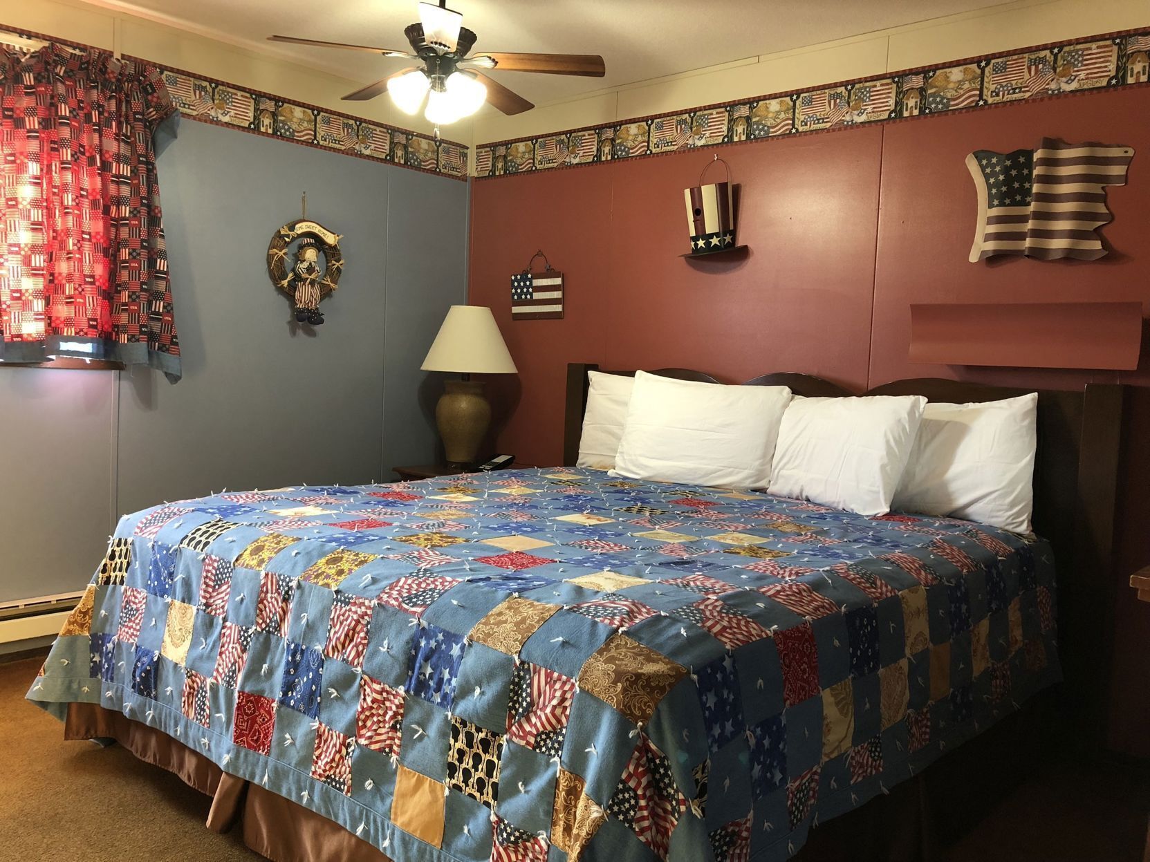 Premium bedding, desk, free WiFi, bed sheets