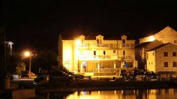 Front of property – evening/night