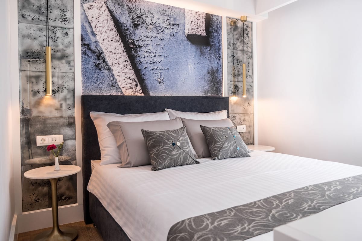 Classic Double Room, 1 Queen Bed, Partial Sea View | Premium bedding, down comforters, minibar, in-room safe