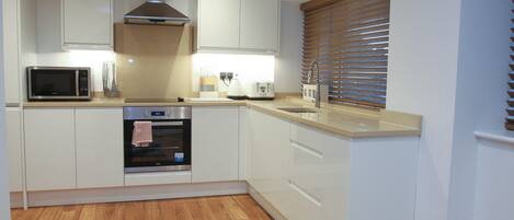 Apartment, 1 Double Bed with Sofa bed | Private kitchen | Fridge, microwave