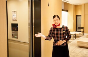 Kiosk voor inchecken/uitchecken