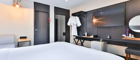 Dobbeltrom – business | Skrivebord, lydisolert, wi-fi (inkludert) og sengetøy