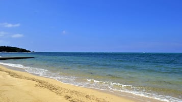 På stranden och strandhanddukar