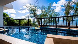 Villa – deluxe, kjøkken, havutsikt (Special Room) | Utsikt mot strand/hav