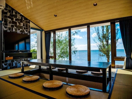 Villa Special Room with Kitchen, Ocean View | Living room | LCD TV