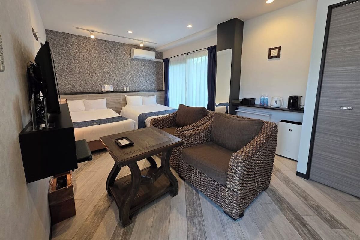 Standaard villa, gedeeltelijk uitzicht op zee (Twin) | Een kluis op de kamer, verduisterende gordijnen, geluiddichte muren