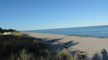 Vlak bij het strand