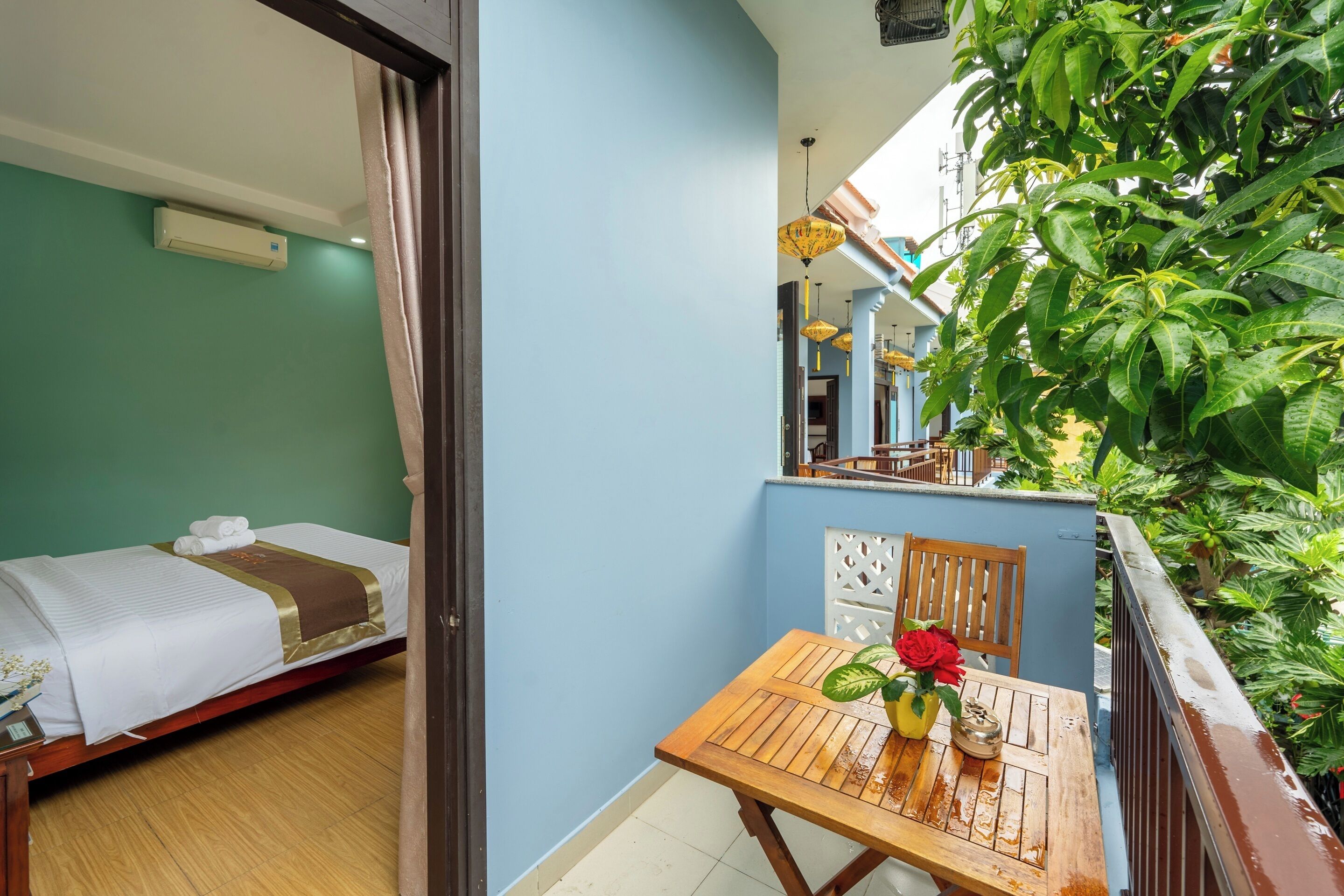 double or twin room, balcony | view from room